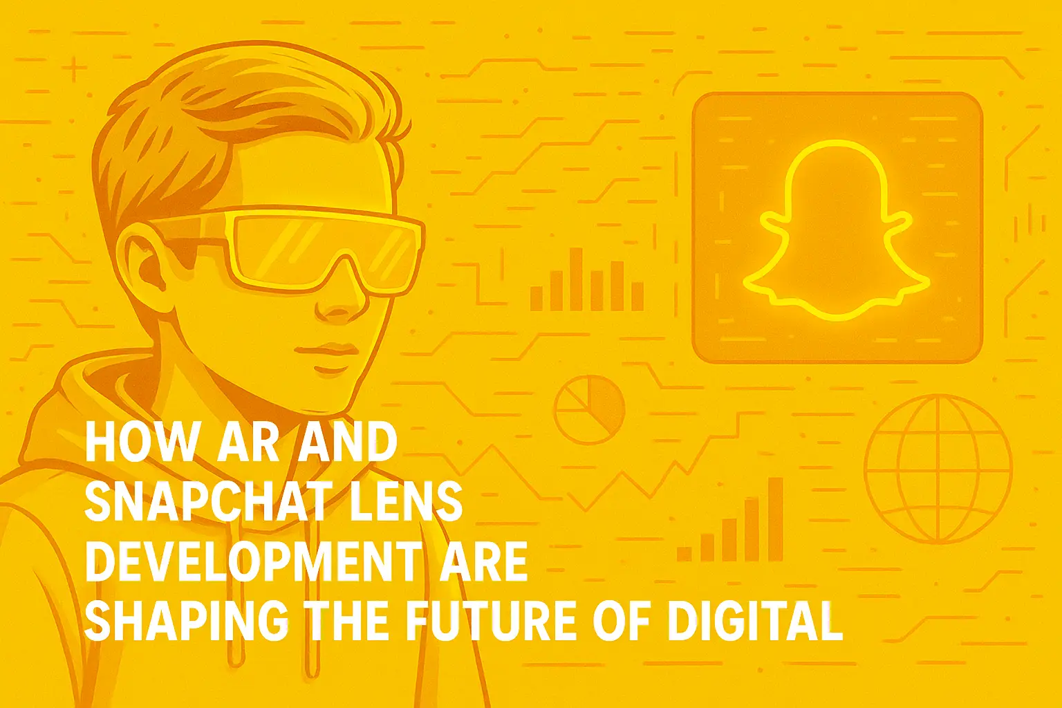 Brand manager using HomeVism AR Snapchat lens filter on mobile for digital marketing
