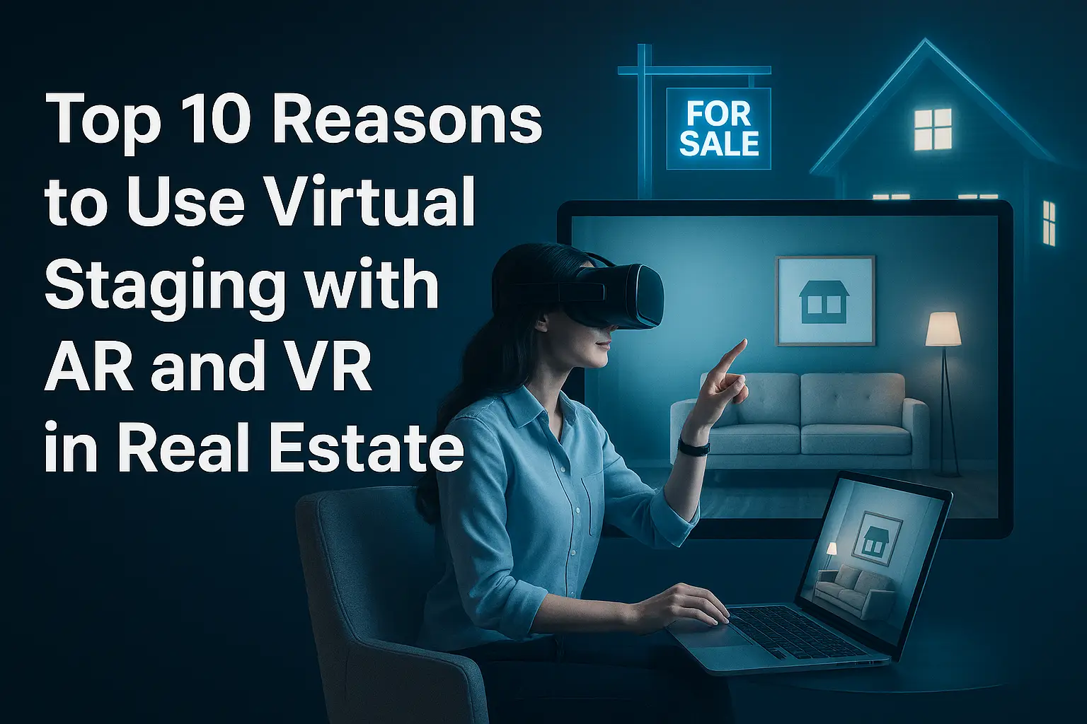 Virtual staging with AR VR 360 for real estate marketing by Homevism